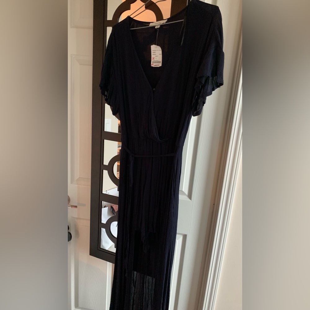 Elegant navy blue Women's romper